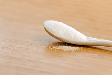 salt on spoon
