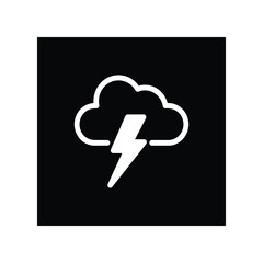 Lightning icon vector