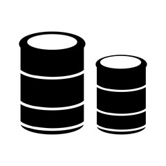 Barrels icons or signs vector illustration on a white background