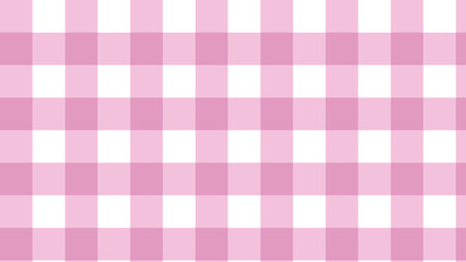 big pink gingham, plaid, checkered, tartan pattern background