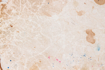 Texture of old moldy paper with dirt stains, cardboard texture vintage background