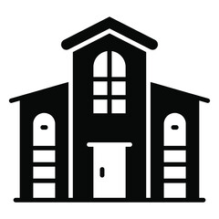 apartment building vector illustration isolated on white background. Architecture business concept.