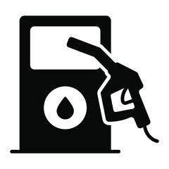 petrol station building vector illustration isolated on white background. Architecture business concept.