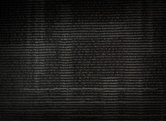 black and white fabric texture background.