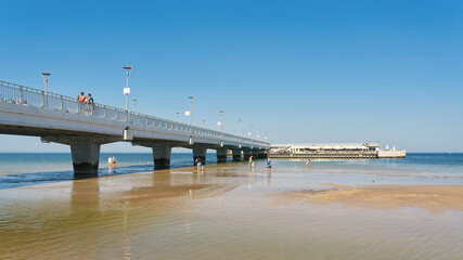 Kolobrzeg pier on the Polish coast of the Baltic Sea