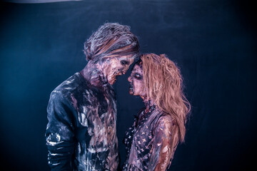 Zombies, Apocalypse, burnt people