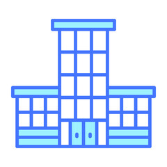 business center building vector illustration isolated on white background. Architecture business concept.