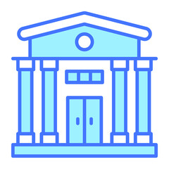 university building vector illustration isolated on white background. Architecture business concept.