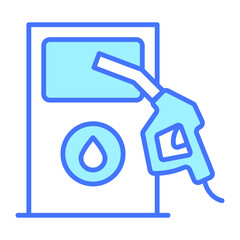 petrol station building vector illustration isolated on white background. Architecture business concept.