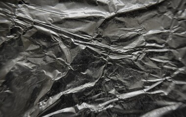 black and white crumpled paper texture background