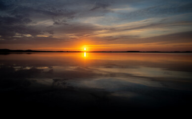 Fototapeta na wymiar Danube Delta sunset