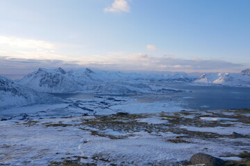 winter landscape in the mountains