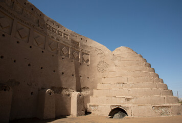 Castle wall in Kerman 