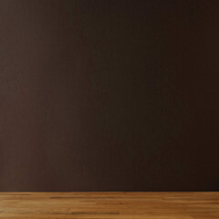 Dark blue background for copy space and wooden table