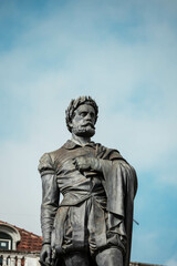 Statue of luis de camoes in Lisbon Portugal