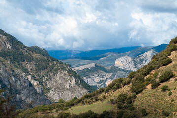 Fototapeta premium montagne, Sierra de Boumort, Réserve Nationale, Catalogne, Espagne