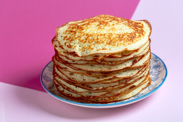 Homemade yeast pancakes.