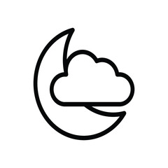 cloudy night icon