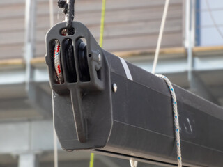 Umlenkrolle an einem Ausleger vom Segemast © HK Fotografie