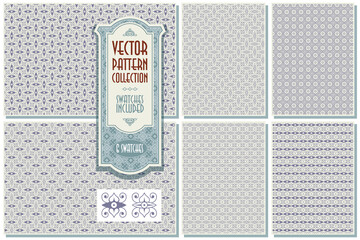 Victorian ornament. Seamless pattern background.