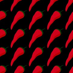 Vegetable seamless peppers pattern for fabrics and textiles and packaging and gifts and cards and linens and kids