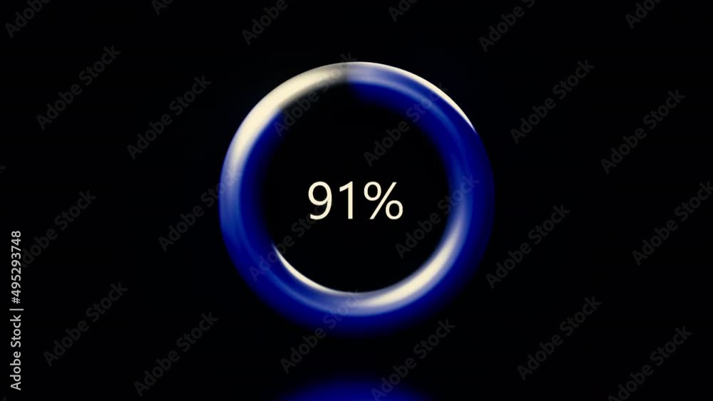 Poster loading with error on black background. motion. loading ring with inscription error. glowing ring wi