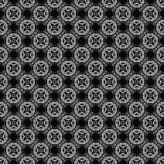 Black and white seamless pattern texture. Greyscale ornamental graphic design. Mosaic ornaments. Pattern template. Vector illustration. EPS10.