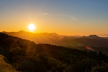 Beautiful landscape on Topanga Lookout trail