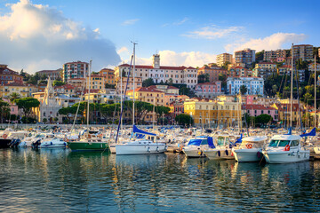 Fototapeta na wymiar Imperia city, Liguria, Italy