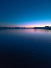 Norway  view sunset horizon 