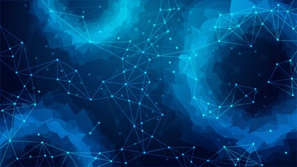 Neon backgrounds. Design of chaotic circles, plexus of dots and lines. Spiral space portal, tunnel. Texture of connection of digital network. Poster of technology, medicine, social networks. Vector