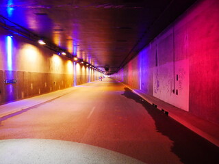 Le tunnel souterrain du jardin des Tuileries, transition ou passage entre les rives de Seine et les...