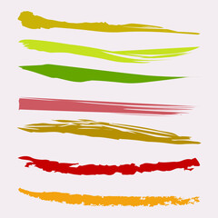 Obraz premium Brush Shape Brush Stroke Color Shapes Stock Vector Paint brush 