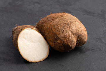Yam or ñame edible tuber - Dioscorea. healthy food