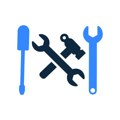 Repair, tools icon. vector sketch.