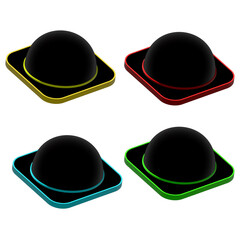 3D button, 3d, art 3d, dimension, futuristic button, botão 3D, metaverse