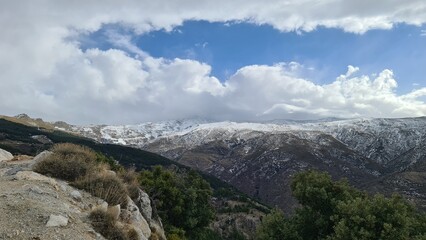Montaña Nieve Sierra Nevada Granada Andalucía España
