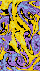 Computer generated artificial fluid-art texture