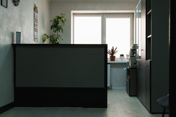 Tinted image of a fragment of the office reception