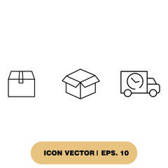 Moving Service icons set . Moving Service pack symbol vector elements for infographic web