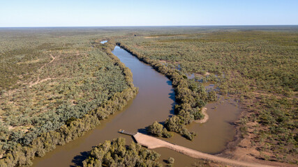 The remote Norman river in the far north of Queensland, Australia.