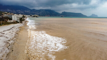 ALTEA, SPAIN, FLOOD IN RIVER ALGAR - 27 MARCH 2022