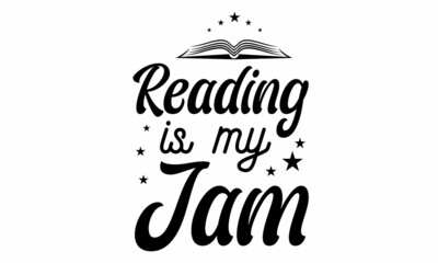 reading is my jam SVG Craft Design.