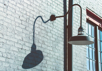 Antique Style Street Lamp with Shadow
