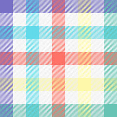 Easter Tartan plaid. Scottish pattern in colorful cage. Scottish cage. Traditional Scottish checkered background. Seamless fabric texture. Vector illustration