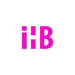 Letter IHG logo with H negative space