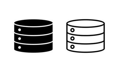Database icon vector. database sign and symbol