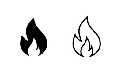 Fire icon vector. fire sign and symbol