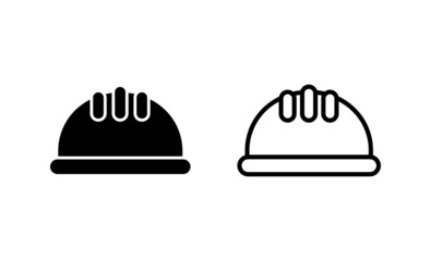 Helmet icon vector. Motorcycle helmet sign and symbol. Construction helmet icon. Safety helmet