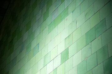 green subway tiles